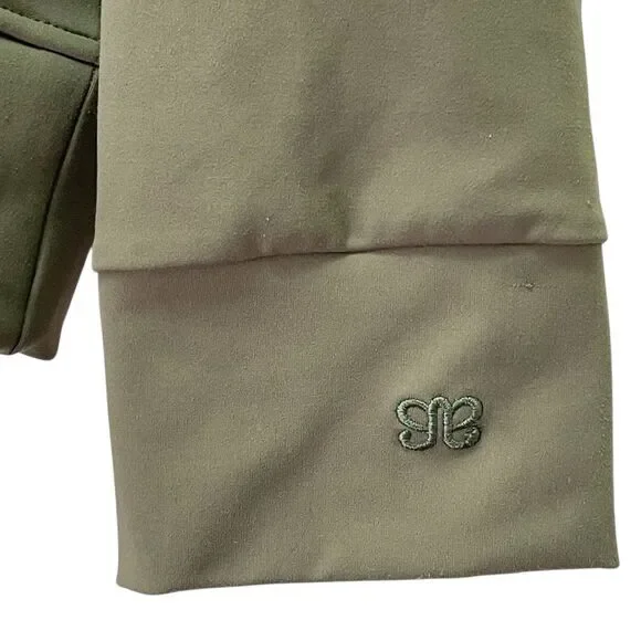 Albion Fit Gotta Run 1/4 Zip Pullover Olive Green Athletic Sweatshirt Sz Medium - Picture 11 of 16